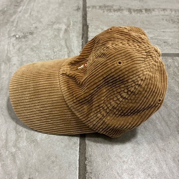 Ralph Lauren Corduroy Polo Player Baseball Cap in Brown - Picture 3 of 8